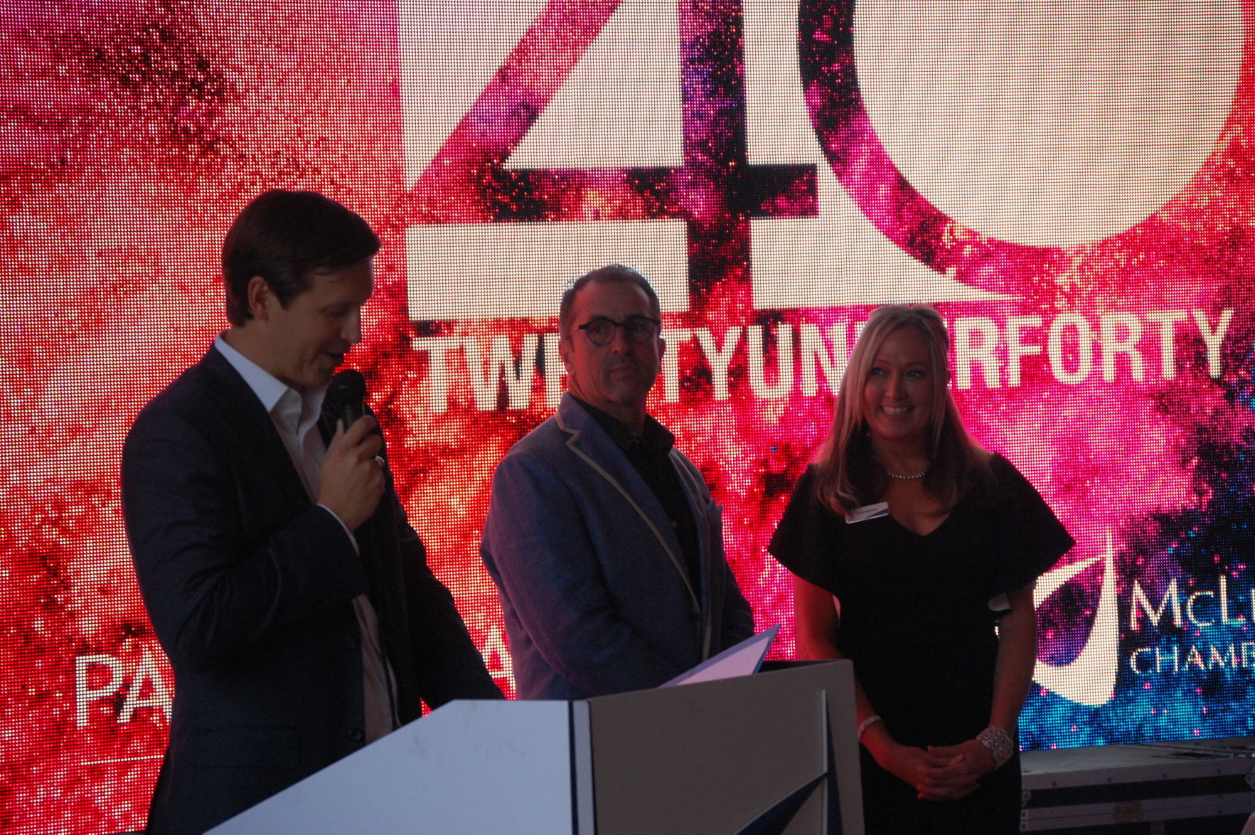 Andy Shirk, Dan Adams, Cheryl Magnuson